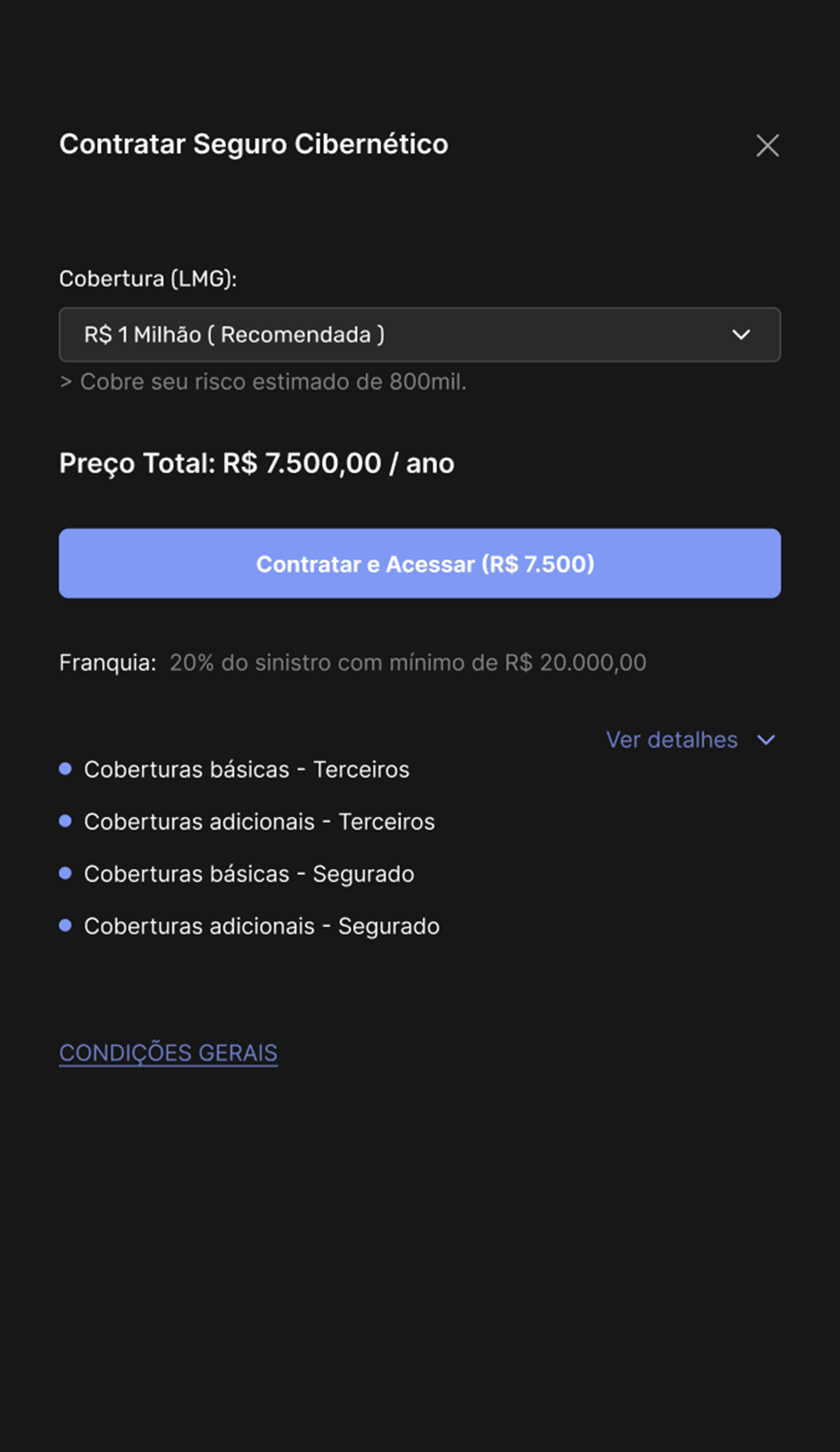 Verificação de elegibilidade